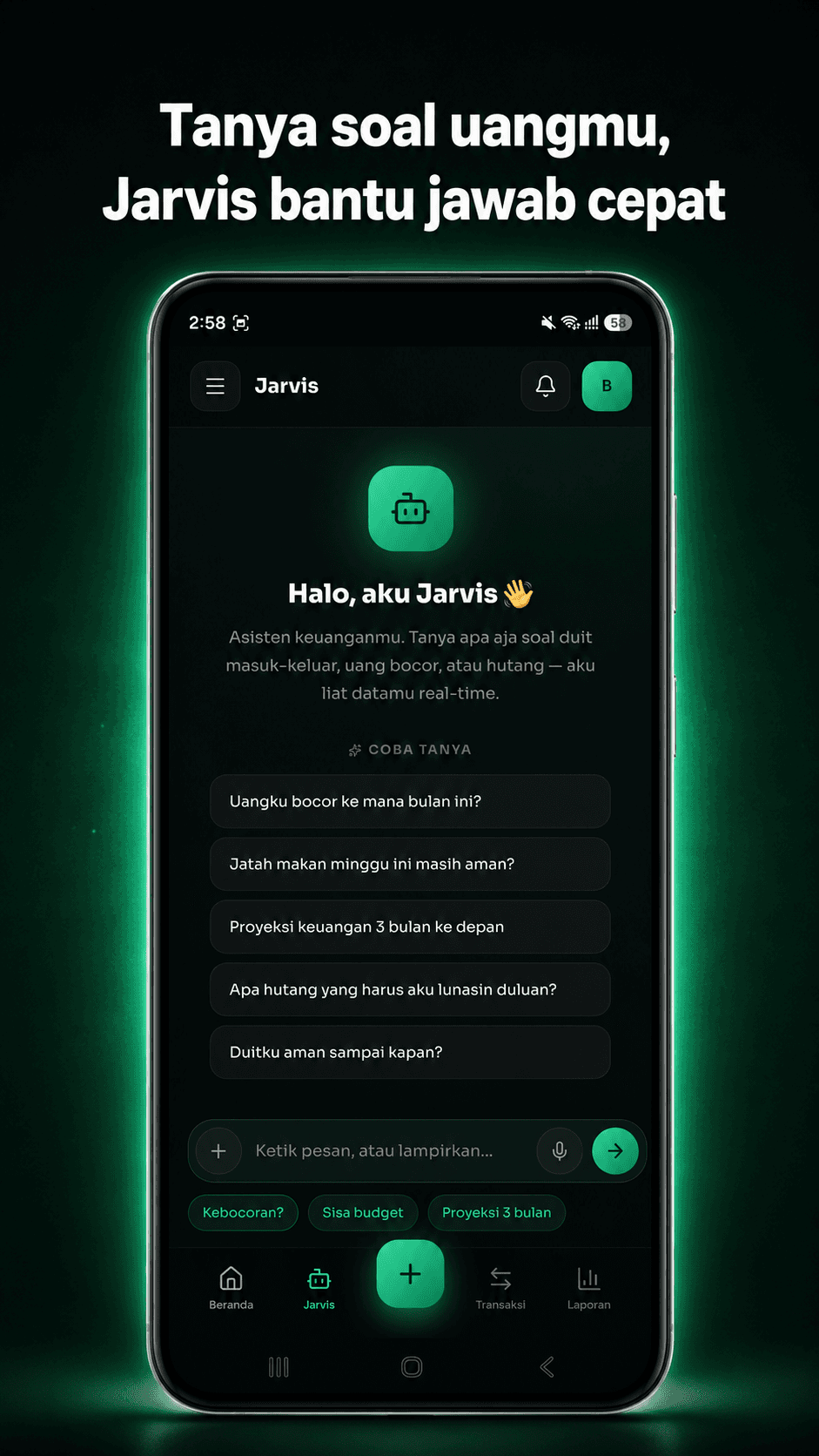 Screenshot Jarvis AI Assistant Jarvisku