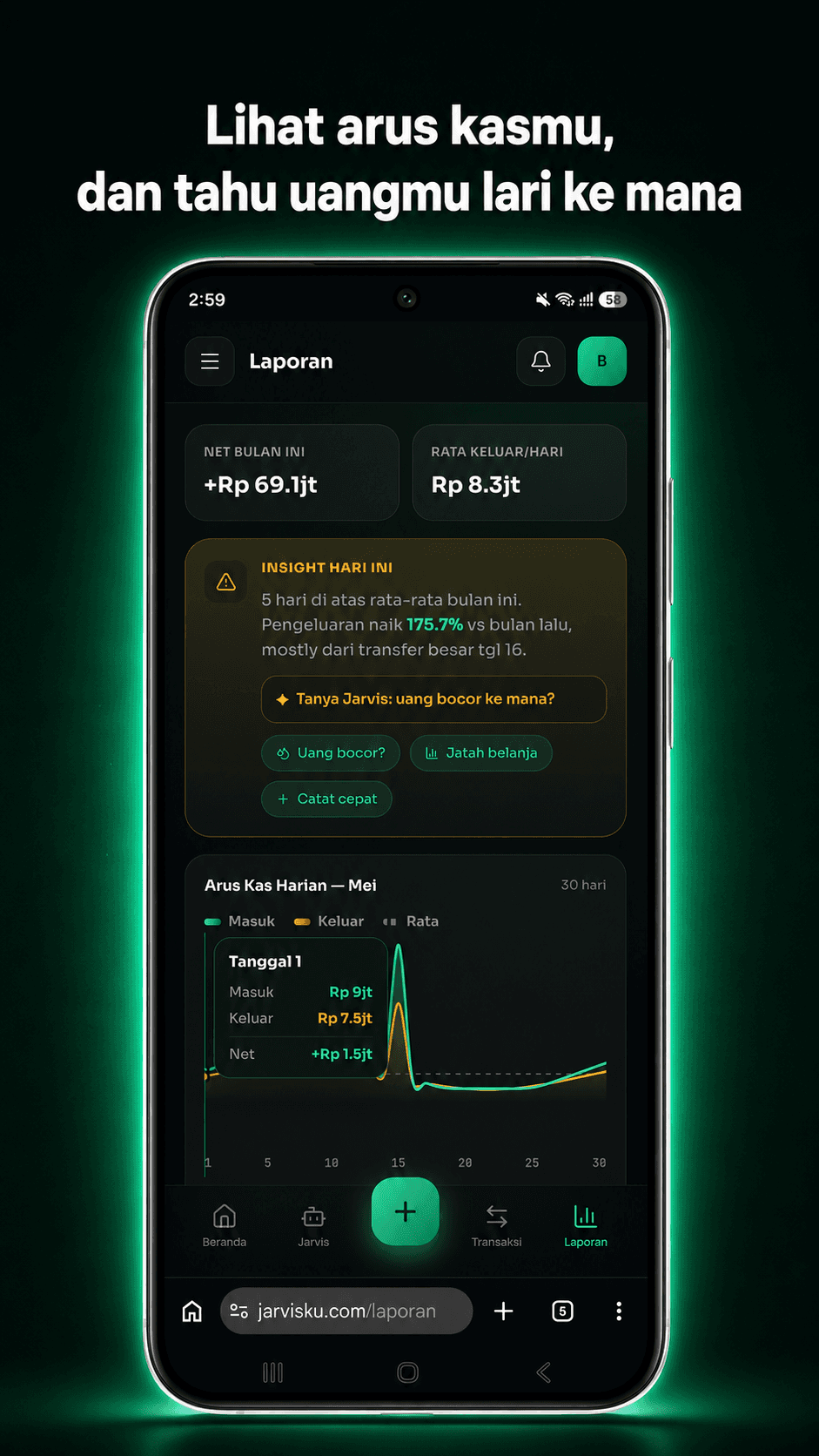 Screenshot Laporan Jarvisku