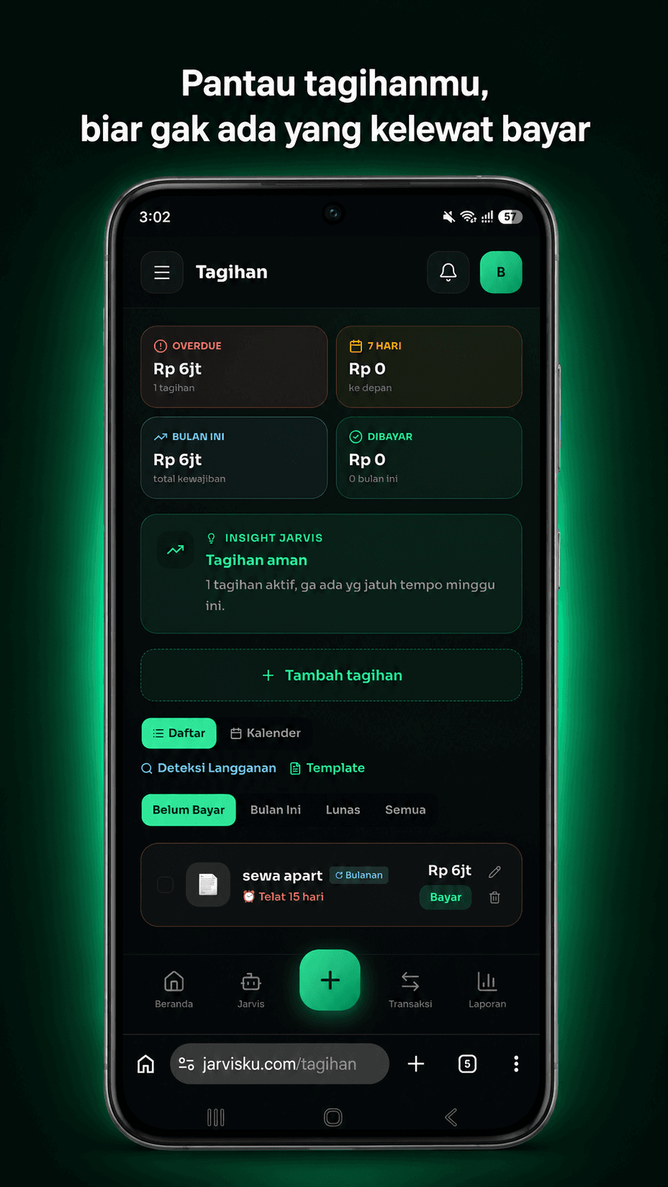 Screenshot Tagihan Jarvisku